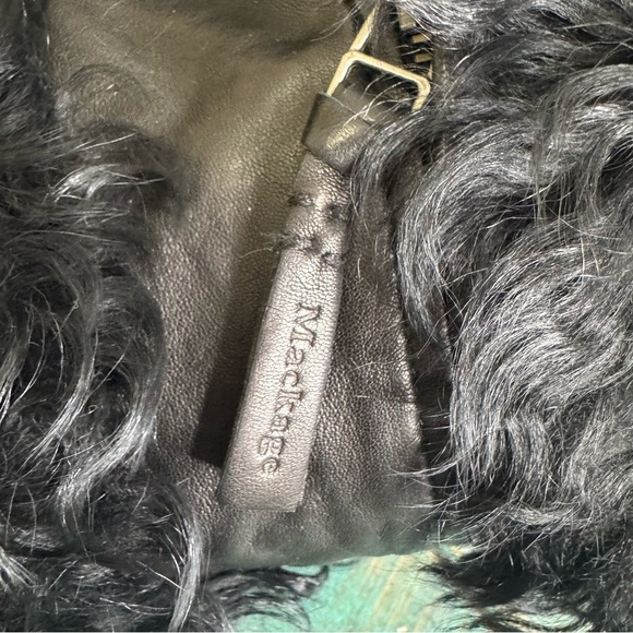 Mackage Mongolian Lamb Fur Leather Moto Jacket Size Small - Picture 12 of 16